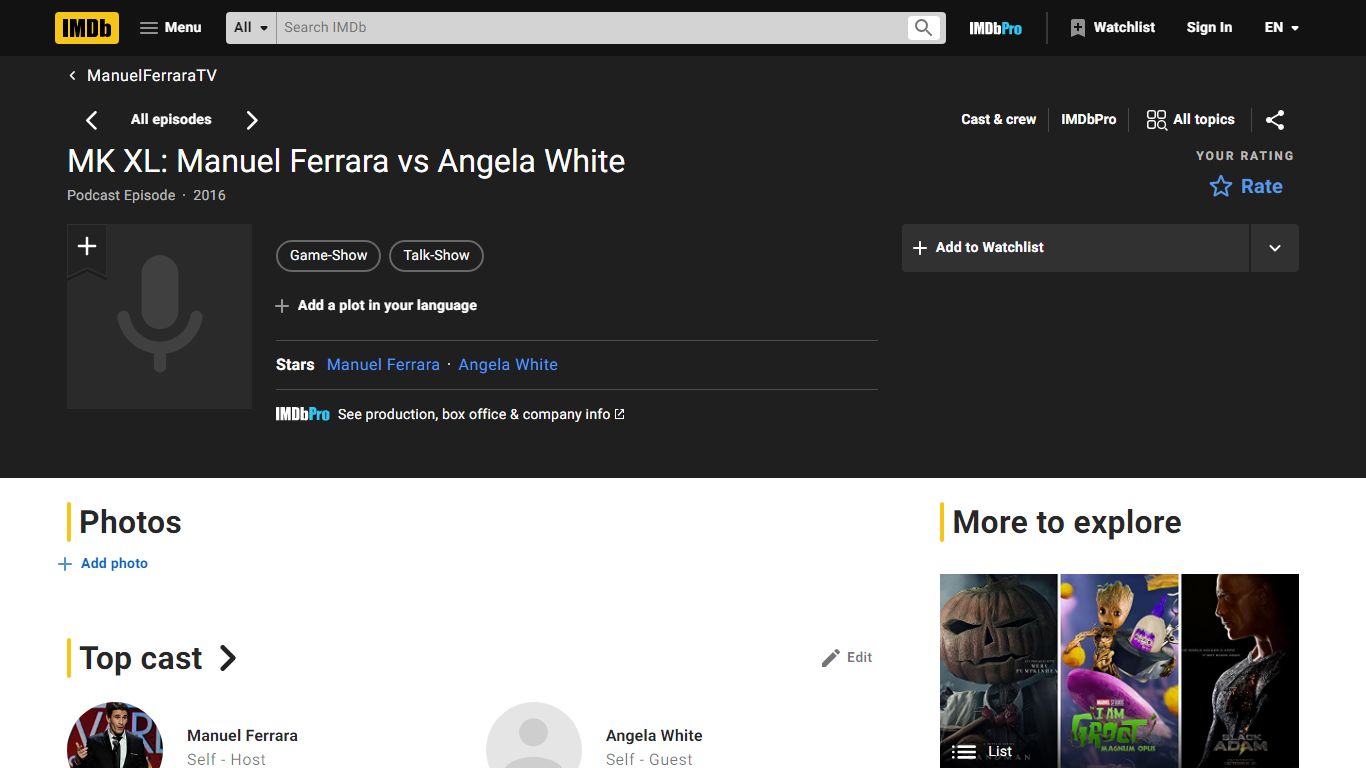 MK XL: Manuel Ferrara vs Angela White - IMDb